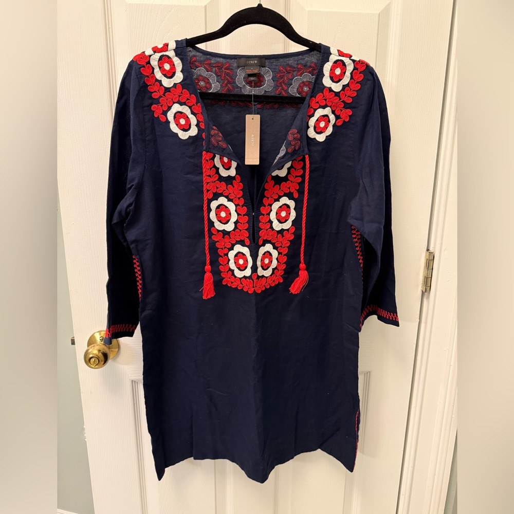 J. Crew Embroidered Cover Up